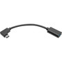 Tripp Lite U428-06N-F-CRA Right-Angle USB Type-C to Type-A Adapter Cable MF 6 in - 6 USB Data Transfer Cable for Hard Drive Wall U428-06N-F-CRA