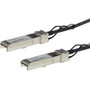 StarTechcom MSA Compliant SFP Direct-Attach Twinax Cable - 1 m 33 ft - 10 Gbps - Passive DAC Copper Cable - RJ45 Mini-GBIC Cable SFP10GPC1M