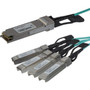 StarTechcom Cisco QSFP-4X10G-AOC3M Compatible QSFP Active Optical Breakout Cable - 3 m 10 ft - 40 Gbps to 4 x 10Gbps - AOC Fiber - QSFP4X10GAO3