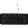 Verbatim Illuminated Wired Keyboard - Cable Connectivity - USB Type A Interface - Windows, Mac OS, Linux - Black (99789)