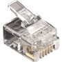 Black Box RJ11 Unshielded Modular Plug 6 Wire 10 Pack - 10 Pack - 1 x RJ-11 Male - TAA Compliant (Fleet Network)