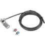Targus DEFCON 3-in-1 Universal Resettable Combo Cable Lock - Resettable - 4-digit - Black - Galvanized Steel - 65 ft - For Notebook ASP86RGL