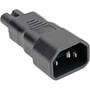 Tripp Lite IEC C14 to IEC C5 Power Cord Adapter - 10A 250V Black - 1 x IEC 60320 C14 Male 1 x IEC 60320 C5 Female - 250 V AC  10 A P014-000