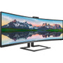 Philips Brilliance 499P9H 48.8" WLED LCD Monitor - 32:9 - 5 ms GTG - 5120 x 1440 - 16.7 Million Colors - 450 cd/m&#178; - Dual Quad HD (Fleet Network)