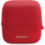 Verbatim Bluetooth Speaker System - Red - 100 Hz to 20 kHz - TrueWireless Stereo - Battery Rechargeable (Fleet Network)