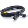 C2G 03130 6ft Universal Power Cord - 18 AWG Heavy Duty - NEMA 5-15P to IEC 60320 C13 - Black