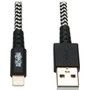 Tripp Lite Heavy-Duty USB SyncCharge Cable with Lightning Connector 10 ft 3 m - 10 ft LightningUSB Data Transfer Cable for iPod M100-010-HD