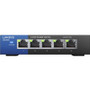 Linksys SE3005 5-Port Gigabit Ethernet Switch - 5 Ports - 2 Layer Supported - Twisted Pair - Wall Mountable, Desktop, Rack-mountable - (Fleet Network)