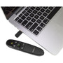 Wireless Presentation Remote with Green Laser Pointer - 90 ft 27 m - USB Presentation Clicker for Mac and Windows - Batteries - and PRESREMOTEG