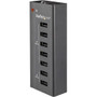 StarTech.com 7-Port USB Charging Station with 5 x 1A Ports and 2 x 2A Ports - 120 V AC, 230 V AC Input - 12 V DC/5 A Output (Fleet Network)