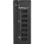StarTech.com 7-Port USB Charging Station with 5 x 1A Ports and 2 x 2A Ports - 120 V AC, 230 V AC Input - 12 V DC/5 A Output (ST7C51224)