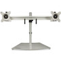 StarTech.com Dual Monitor Stand - Free Standing Desktop Pole Stand for 2x 24" VESA Mount Displays -Synchronized Height Adjustable - - (Fleet Network)