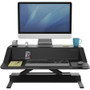 Fellowes Lotus Sit-Stand Workstation - 15.88 kg Load Capacity - 2 x Shelf(ves) - 5.50" (139.70 mm) Height x 32.75" (831.85 mm) Width x (Fleet Network)