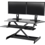 Ergotron WorkFit Corner Standing Desk Converter - Up to 30" Screen Support - 15.88 kg Load Capacity - Desktop, Tabletop - Black (33-468-921)