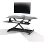 Ergotron WorkFit Corner Standing Desk Converter - Up to 30 Screen Support - 1588 kg Load Capacity - Desktop Tabletop - Black 33-468-921
