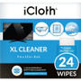 icloth 192-Pack 9 x 12-In. Extra-Large Wipes - For TV, Screen, Window, Aerospace - Hypoallergenic, Low Linting, Absorbent, Soft, - - / (Fleet Network)