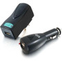 C2G AC and DC to USB Travel Charger Bundle (Fleet Network)