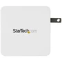 StarTechcom USB C Wall Charger - 60W PD 1m cable - Portable Travel USB Type C Fast Charge Universal Laptop Adapter - USB IFETL - 60 WCH1C