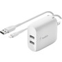 Belkin BOOST&uarr;CHARGE AC Adapter - 4.80 A Output - White (WCD001DQ1MWH)