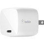 Belkin BOOST&uarr;CHARGE 30W USB-C GaN Wall Charger + USB-C To Lightning Cable - White (WCH001DQ1MWH-B5)