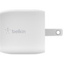 Belkin BOOST&uarr;CHARGE 30W USB-C GaN Wall Charger + USB-C To Lightning Cable - White (WCH001DQ1MWH-B5)