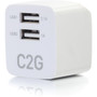 C2G 2-Port USB Wall Charger - AC to USB Adapter, 5V 2.1A Output - 120 V AC, 230 V AC Input - 5 V DC/2.10 A Output (Fleet Network)