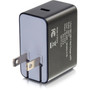 C2G 1-Port USB-C Wall Charger with Power Delivery 18W - 120 V AC 230 V AC Input - 5 V DC3 A 9 V DC 12 V DC Output 20279