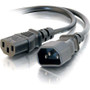 C2G 6ft 16 AWG 250 Volt Computer Power Extension Cord (IEC320C14 to IEC320C13) - For Computer, Printer, Monitor, Scanner - 250 V AC / (Fleet Network)