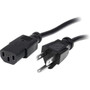 StarTechcom 10 ft Standard Computer Power Cord - NEMA5-15P to C13 - 10ft PXT10110