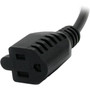 StarTechcom 1 ft Computer Power Cord - 10-Pack - For Computer Monitor Printer - 125 V AC  10 A - Black - 1 ft Cord Length - North PAC10010PK