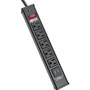 Tripp Lite Surge Protector Power Strip 5-Outlet 2 USB Charging Ports 6ft Cord - 5 x NEMA 5-15R, 2 x USB - 1875 VA - 450 J - 120 V AC - (Fleet Network)