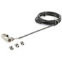 StarTechcom 65 2m 3-in-1 Universal Laptop Cable Lock - 4-Digit Combination Security Lock for K-Slot Nano  Wedge Slot - 65ft w LTULOCK4D