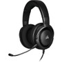 Corsair HS35 Stereo Gaming Headset - Carbon - Stereo - Mini-phone (3.5mm) - Wired - 32 Ohm - 20 Hz - 20 kHz - Over-the-head - Binaural (Fleet Network)