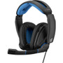 EPOS | SENNHEISER GSP 300 Gaming Headset - Stereo - Mini-phone (3.5mm) - Wired - Over-the-head - Binaural - Circumaural - Noise - Blue (Fleet Network)