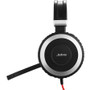 Jabra EVOLVE 80 MS Headset - Stereo - Mini-phone (3.5mm), USB Type C - Wired - Over-the-head - Binaural - Circumaural - Noise - Black (7899-823-189)