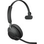 Jabra Evolve2 65 Headset - Mono - USB Type A - Wireless - Bluetooth - Over-the-head - Monaural - Supra-aural - Black 26599-899-989