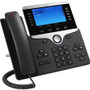 Cisco 8841 IP Phone - Remanufactured - Corded - Corded - Wall Mountable - Black, Silver - VoIP - Caller ID - SpeakerphoneNetwork - PoE (CP-8841-3PCC-K9-RF)