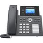 Grandstream GRP2604P IP Phone - Corded - Corded - Wall Mountable, Desktop - 3 x Total Line - VoIP - Speakerphone - 2 x Network (RJ-45) (Fleet Network)