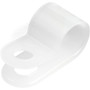StarTechcom 100 Pack Screw Mount Cable Clamps - Wire FastenerHolder - R-Type Screw Down Reusable Nylon Clips - UL94V-2 Rated - - - CBMSDCC3