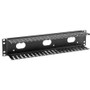 Black Box Horizontal IT Rackmount Cable Manager - 2U, 19" , Single-Sided, Black - Cable Manager - Black - 2U Rack Height - 19" Panel - (RMT102A-R4)