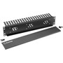 Black Box Horizontal IT Rackmount Cable Manager - 2U 19  Single-Sided Black - Cable Manager - Black - 2U Rack Height - 19 Panel - RMT102A-R4