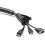 StarTechcom Cable-Management Sleeve - Black - 1 Pack - Polyethylene CMSCOILED4
