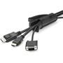 StarTechcom Cable-Management Sleeve - Black - 1 Pack - Polyethylene CMSCOILED