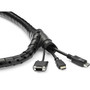 StarTech.com Cable-Management Sleeve - Black - 1 Pack - Polyethylene (CMSCOILED3)