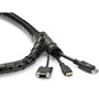 StarTechcom Cable-Management Sleeve - Black - 1 Pack - Polyethylene CMSCOILED3