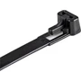 StarTechcom 512cm Reusable Cable Ties 1-1830mm Dia 50lb22Kg Tensile Strength Nylon InOutdoor UL Listed 100 Pack - - CBMZTRB5BK