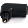 C2G Velocity Toslink Port Saver Adapter - 1 x Toslink Male Digital Audio - 1 x Toslink Female Digital Audio - Gold Connector - Black (40016)