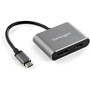 StarTech.com USB C Multiport Video Adapter - 4K 60Hz USB-C to HDMI 2.0 or DisplayPort 1.2 Monitor Adapter - HBR2 HDR - USB Type-C - to (Fleet Network)