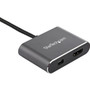 StarTech.com USB C Multiport Video Adapter - 4K 60Hz USB-C to HDMI 2.0 or Mini DisplayPort 1.2 Monitor Display Adapter - HBR2 HDR - 4K (CDP2HDMDP)