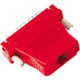 Black Box Modular Adapter Kit - DB25 Male to RJ45 Female, Red - 1 x RJ-45 Female Network - 1 x DB-25 Male Serial - Red (Fleet Network)